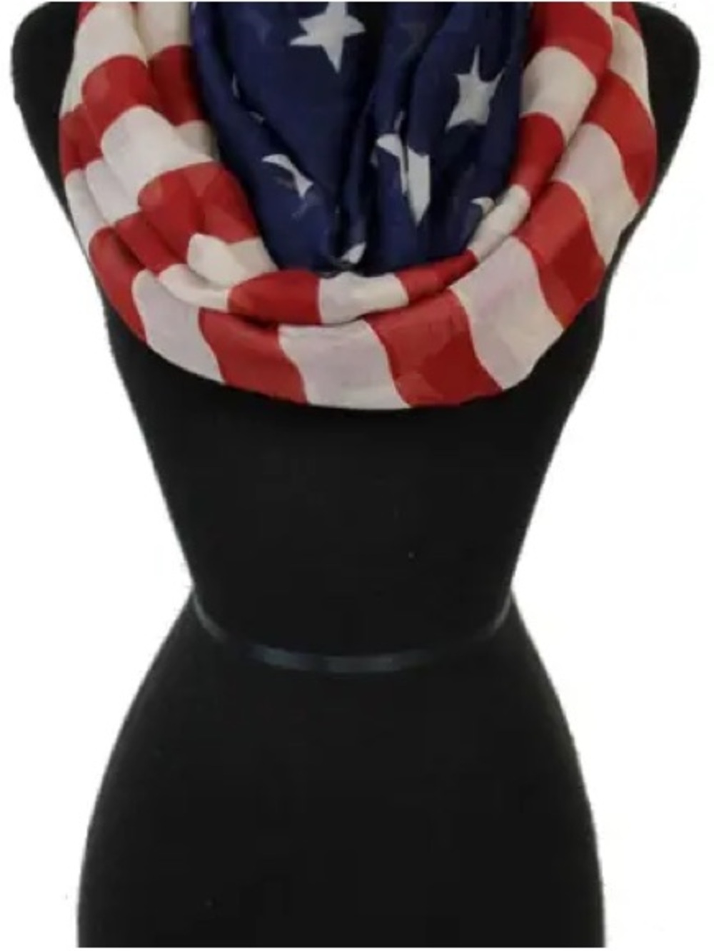 Patriotic Infinity Scarf - Red, White & Blue